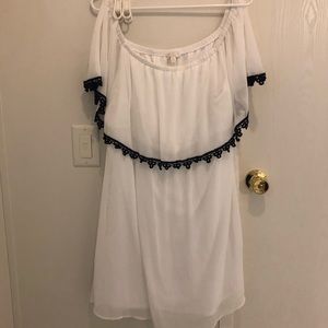 White off the shoulder dress